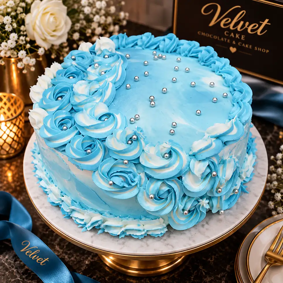 کیک خامه ای VELVET شماره 2