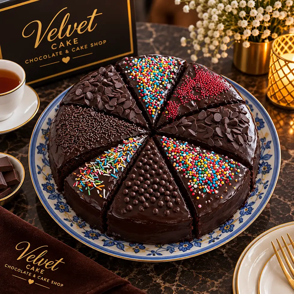 کیک خیس شکلاتی VELVET